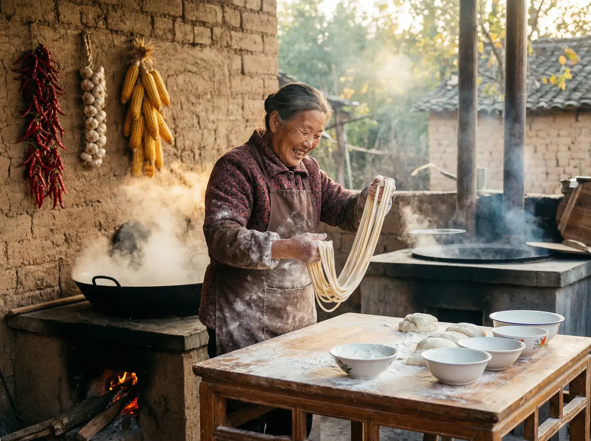 农家大嫂手擀面 - 无限视频高清在线观看免费 乡村美食